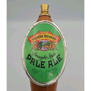 Sierra Nevada Draught Style Pale Ale Tap Handle Wooden Beer Keg Knob Collectible